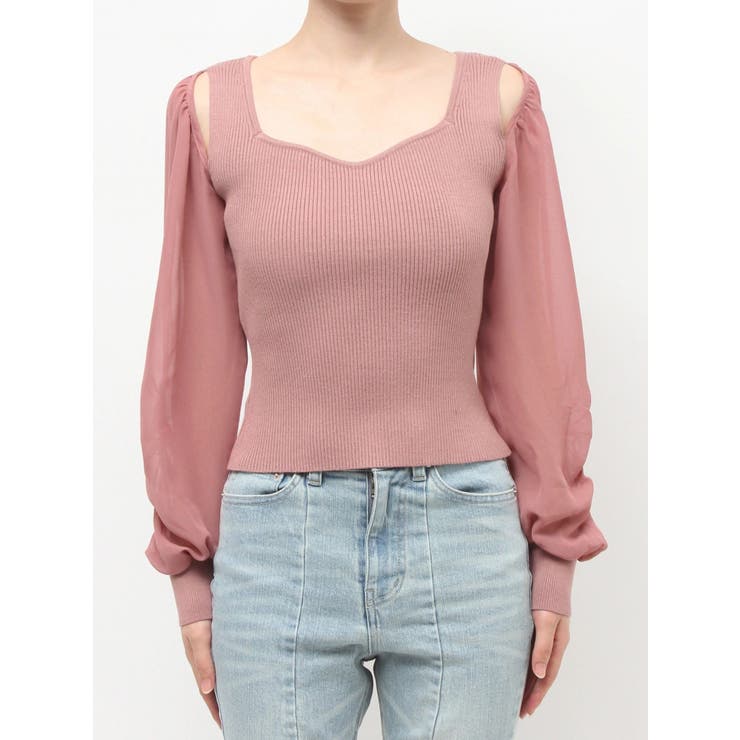 シアースリーブニットプルオーバー | RESEXXY | 詳細画像13 