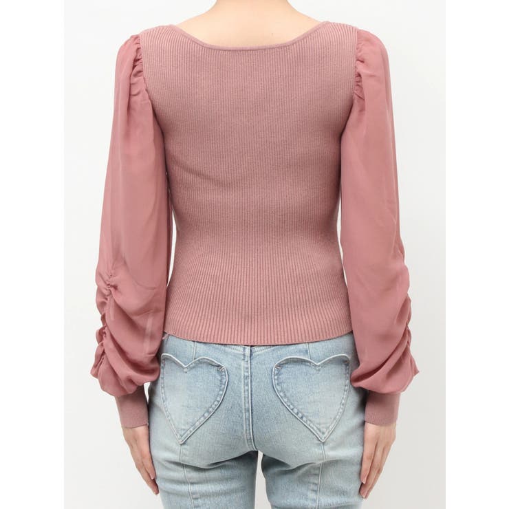 シアースリーブニットプルオーバー | RESEXXY | 詳細画像15 