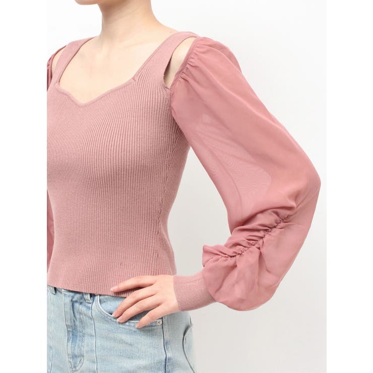 シアースリーブニットプルオーバー | RESEXXY | 詳細画像17 