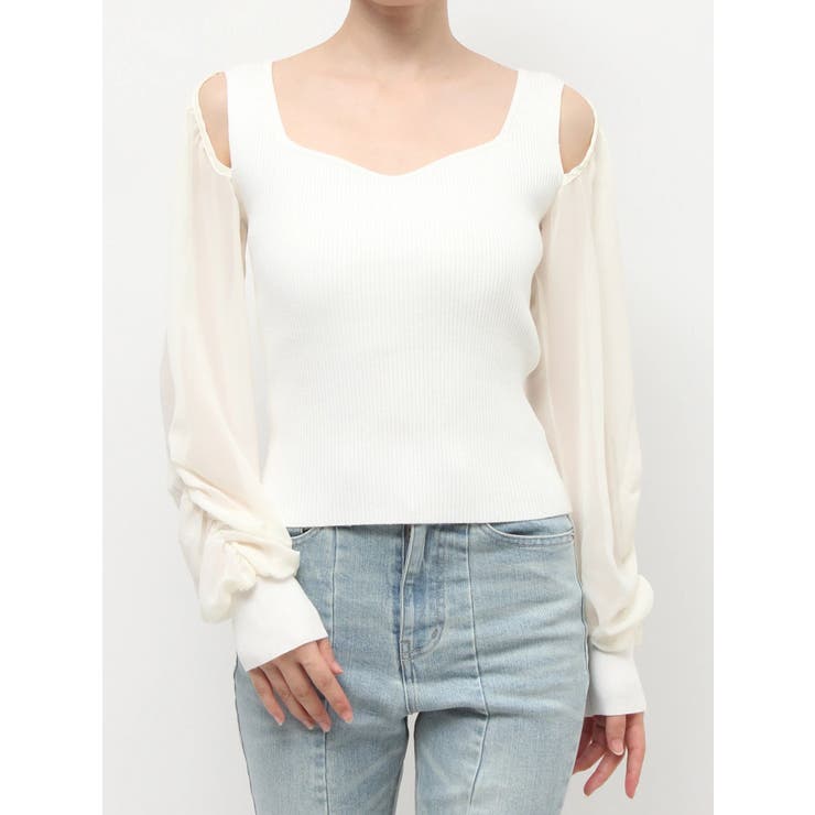 シアースリーブニットプルオーバー | RESEXXY | 詳細画像24 