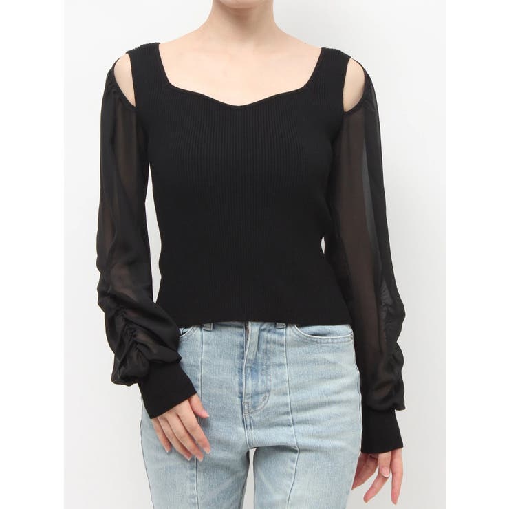 シアースリーブニットプルオーバー | RESEXXY | 詳細画像25 