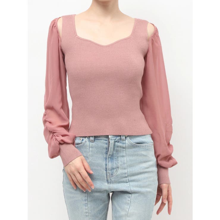 シアースリーブニットプルオーバー | RESEXXY | 詳細画像26 