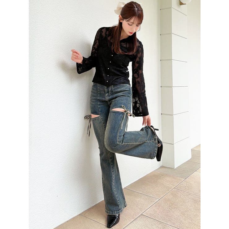 シアーポロニットトップス | RESEXXY | 詳細画像9 