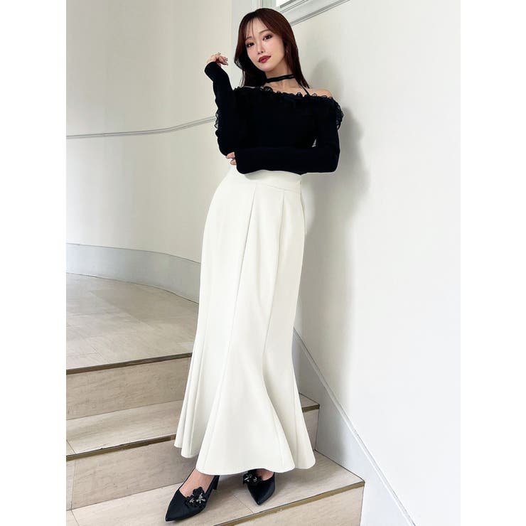 シアーコンビオフショルニットトップス | RESEXXY | 詳細画像10 