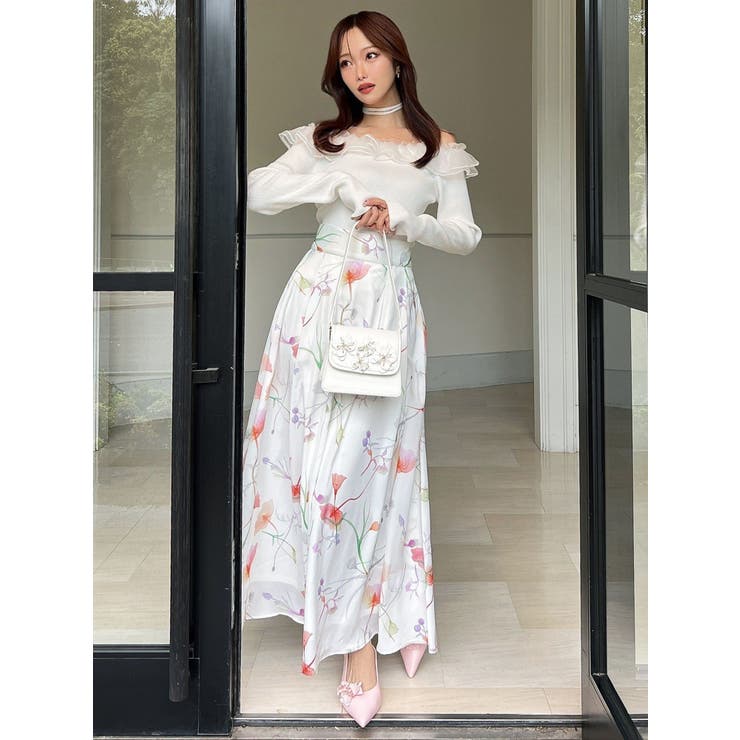 シアーコンビオフショルニットトップス | RESEXXY | 詳細画像6 