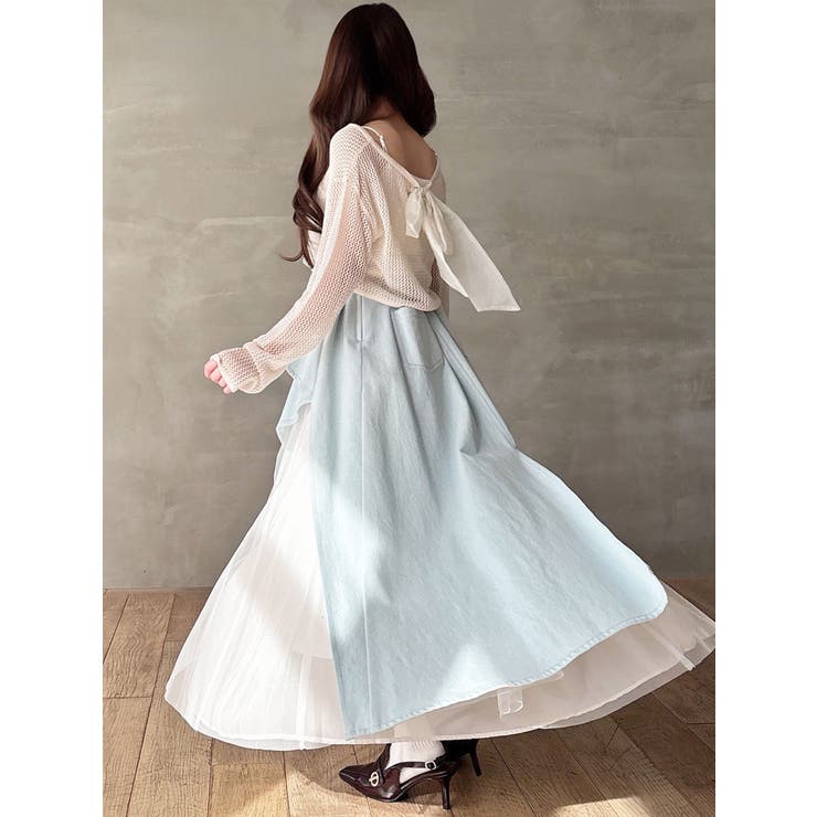 透かし編みクロップドニットトップス | RESEXXY | 詳細画像20 