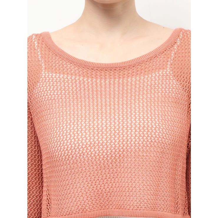 透かし編みクロップドニットトップス | RESEXXY | 詳細画像24 