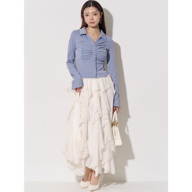 フロントギャザーリブトップス | RESEXXY | 詳細画像14 