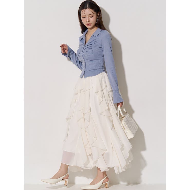 フロントギャザーリブトップス | RESEXXY | 詳細画像15 