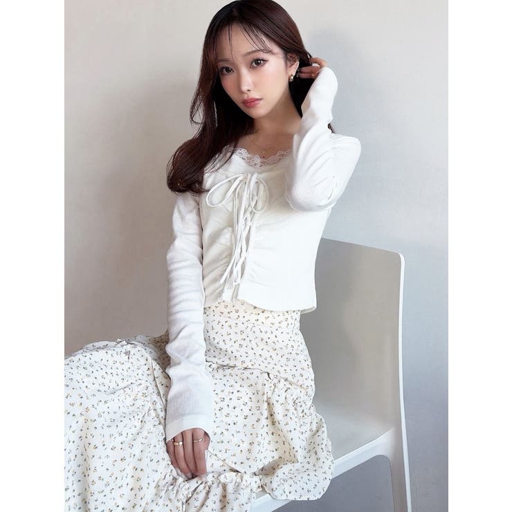 レースアップリブトップス | RESEXXY | 詳細画像12 