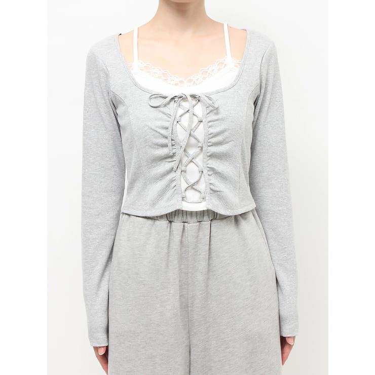 レースアップリブトップス | RESEXXY | 詳細画像15 