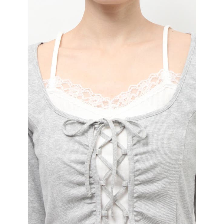 レースアップリブトップス | RESEXXY | 詳細画像18 