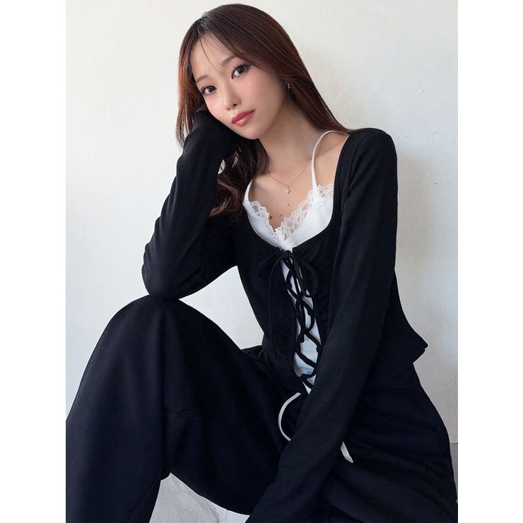 レースアップリブトップス | RESEXXY | 詳細画像3 