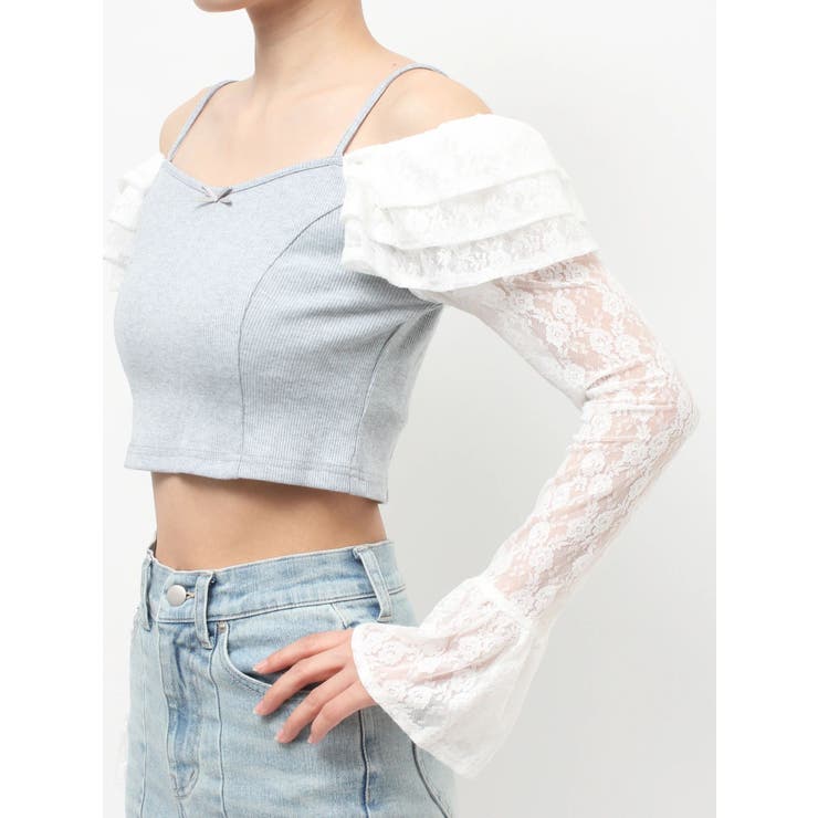 スリーブレースリブカットトップス | RESEXXY | 詳細画像19 