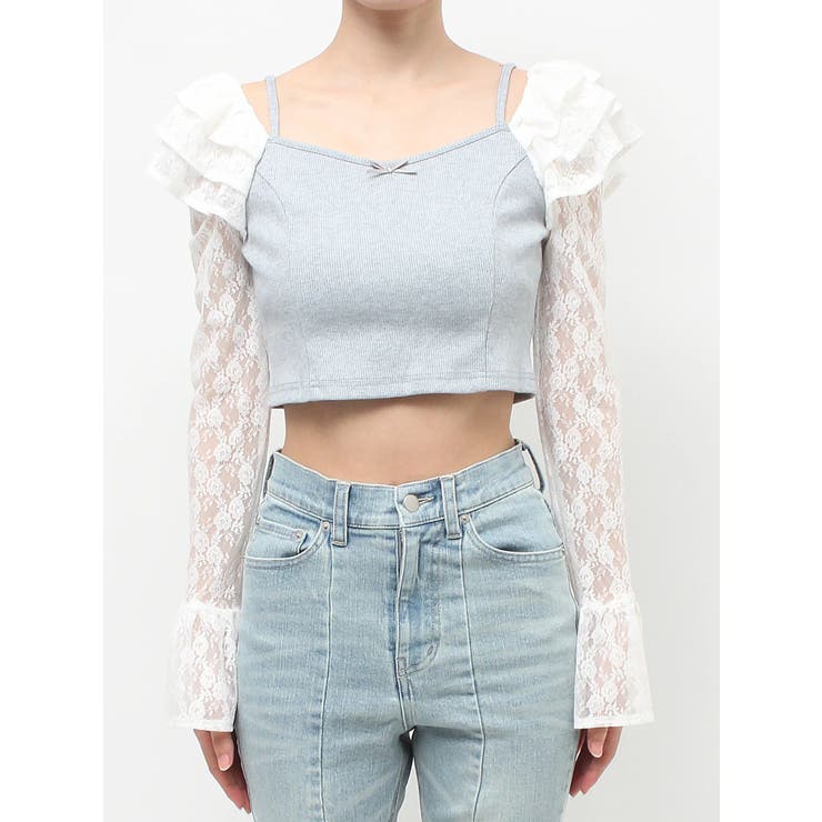 スリーブレースリブカットトップス | RESEXXY | 詳細画像22 