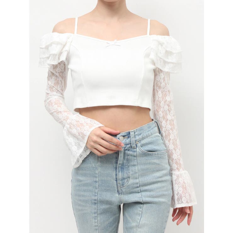 スリーブレースリブカットトップス | RESEXXY | 詳細画像27 