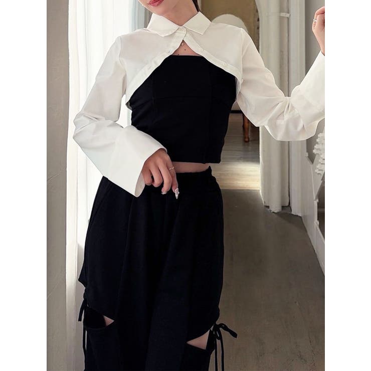 ブラック | シャツドッキングトップス【セットアップ着用可能】 | RESEXXY