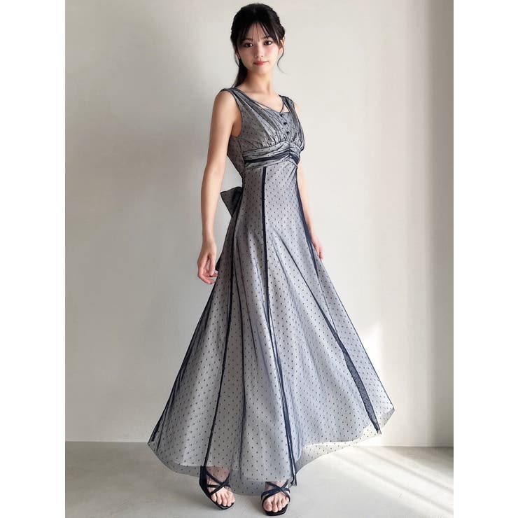 ドットチュールレイヤードワンピース | RESEXXY | 詳細画像2 