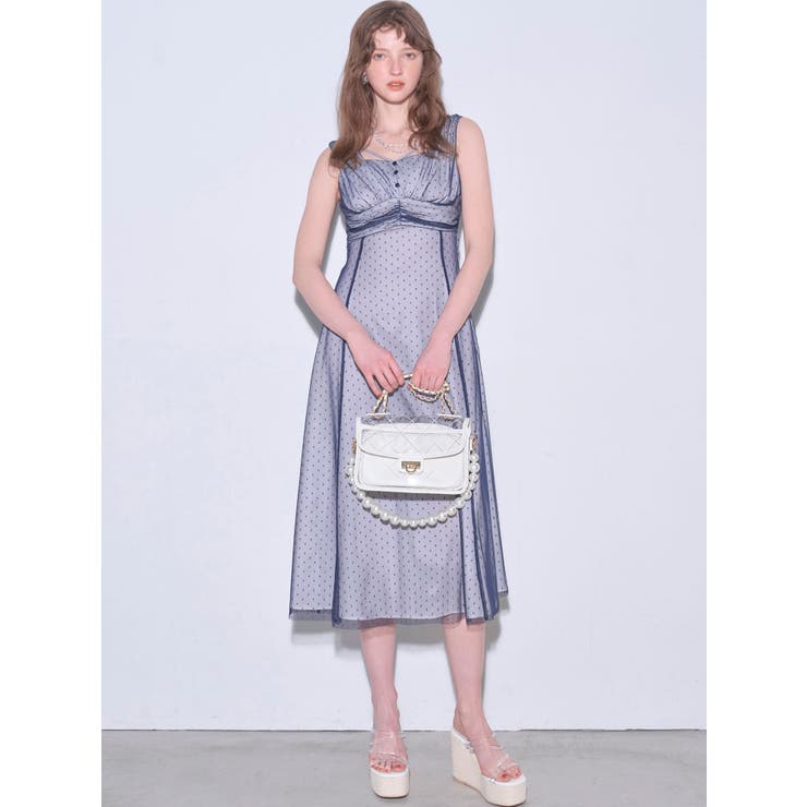 ドットチュールレイヤードワンピース | RESEXXY | 詳細画像25 