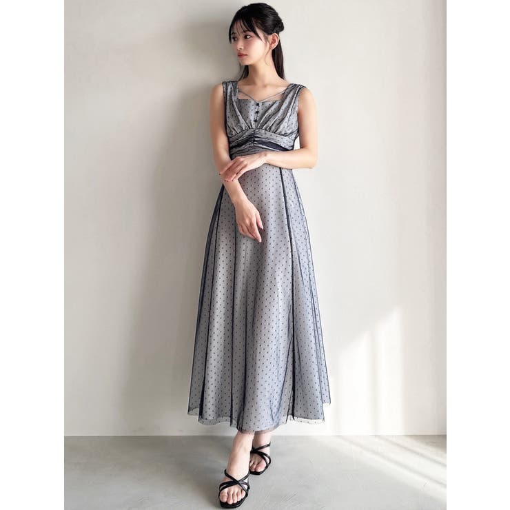 ドットチュールレイヤードワンピース | RESEXXY | 詳細画像5 