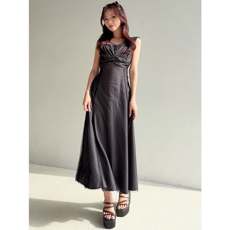 ドットチュールレイヤードワンピース | RESEXXY | 詳細画像9 