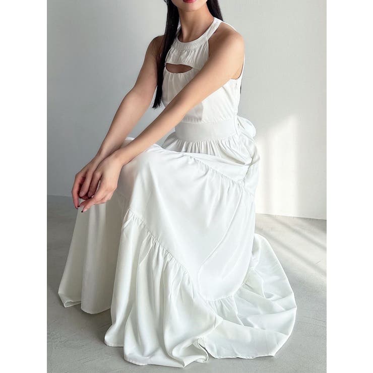 ホワイト | バストオープンティアードワンピース | RESEXXY