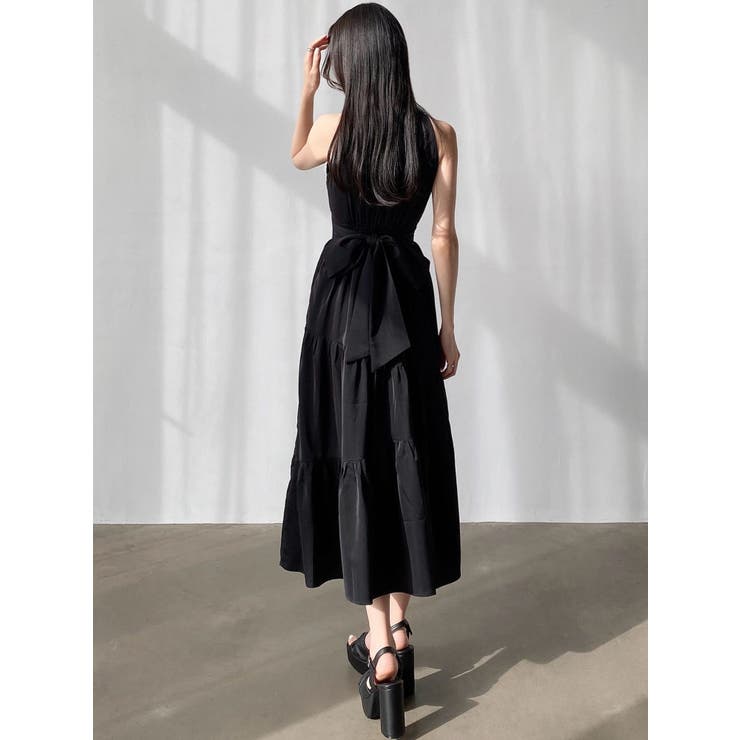 ブラック | バストオープンティアードワンピース | RESEXXY