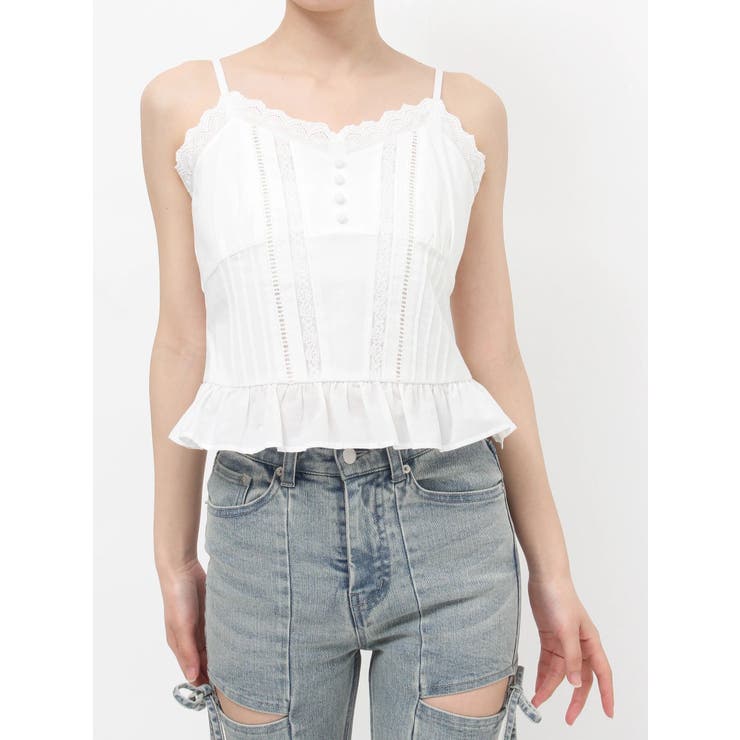 コットンレースピンタックキャミソール | RESEXXY | 詳細画像33 