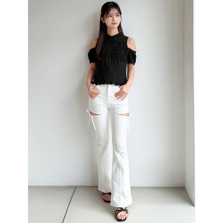 ショルダーオープンシャツ | RESEXXY | 詳細画像12 