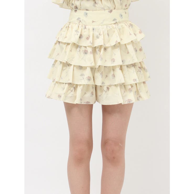 【memorif.】フラワーフリルショートパンツ【セットアップ着用可能】 | RESEXXY | 詳細画像15 