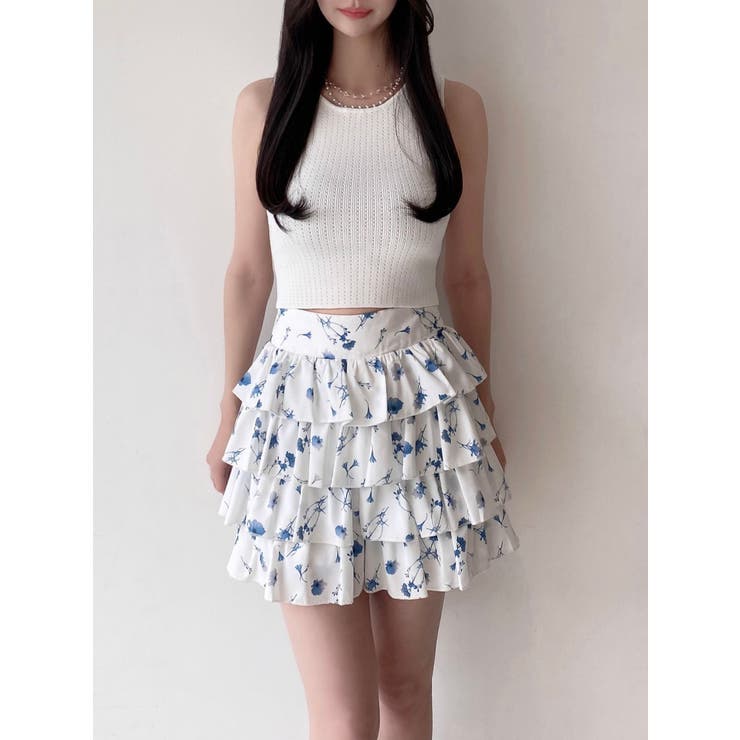 【memorif.】フラワーフリルショートパンツ【セットアップ着用可能】 | RESEXXY | 詳細画像2 