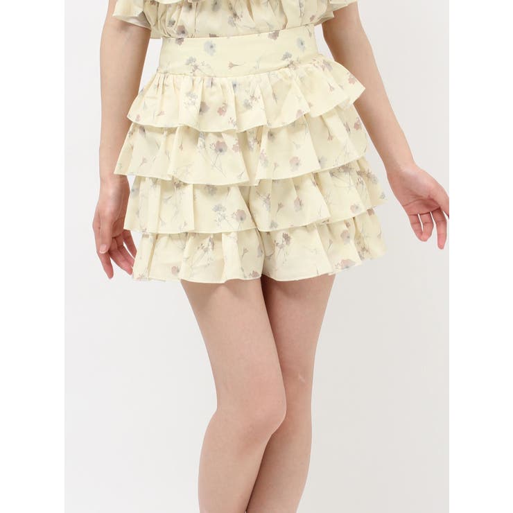 【memorif.】フラワーフリルショートパンツ【セットアップ着用可能】 | RESEXXY | 詳細画像25 