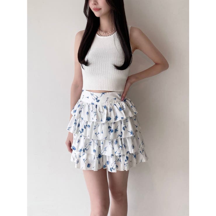 【memorif.】フラワーフリルショートパンツ【セットアップ着用可能】 | RESEXXY | 詳細画像4 