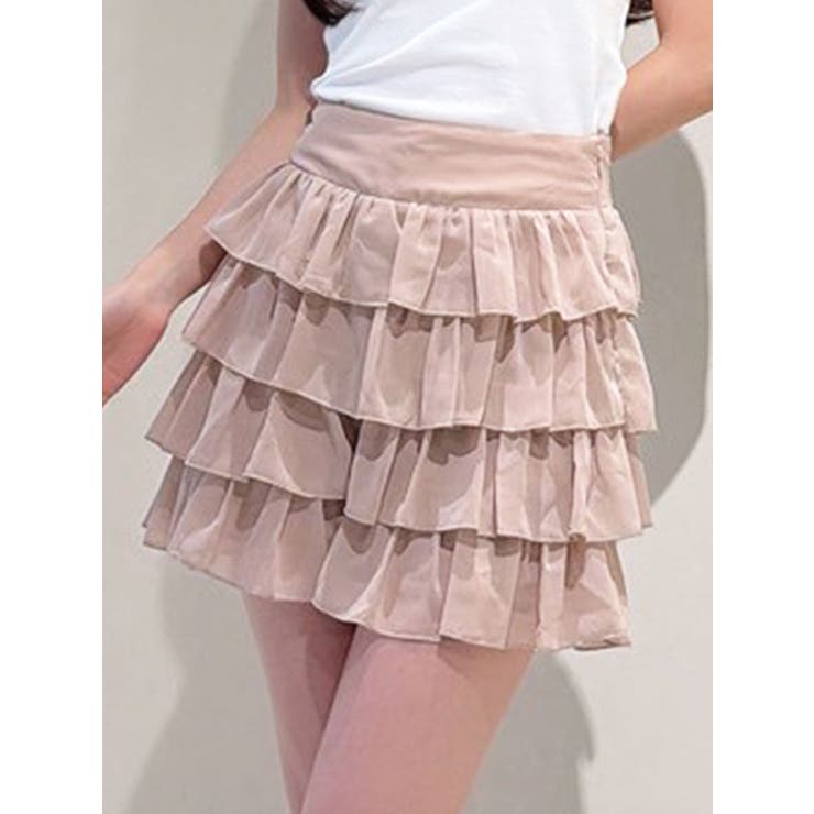 ピンク | フリルショートパンツ【セットアップ着用可能】 | RESEXXY