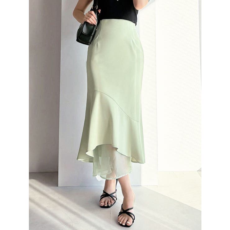 ミントグリーン | シアードッキングマーメイドスカート | RESEXXY