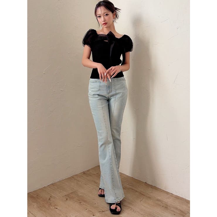 ラインストーンデニムパンツ | RESEXXY | 詳細画像21 