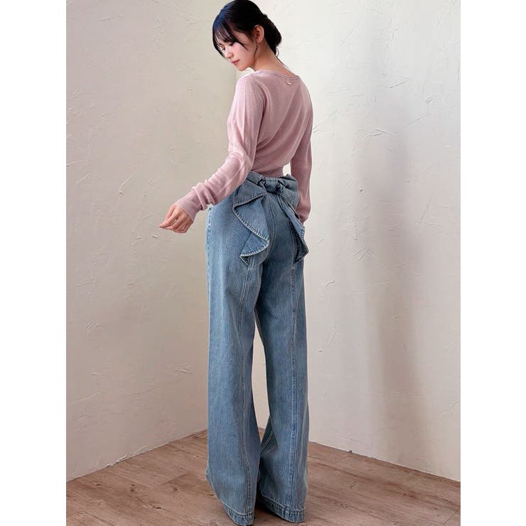 バックリボンデニムパンツ | RESEXXY | 詳細画像11 