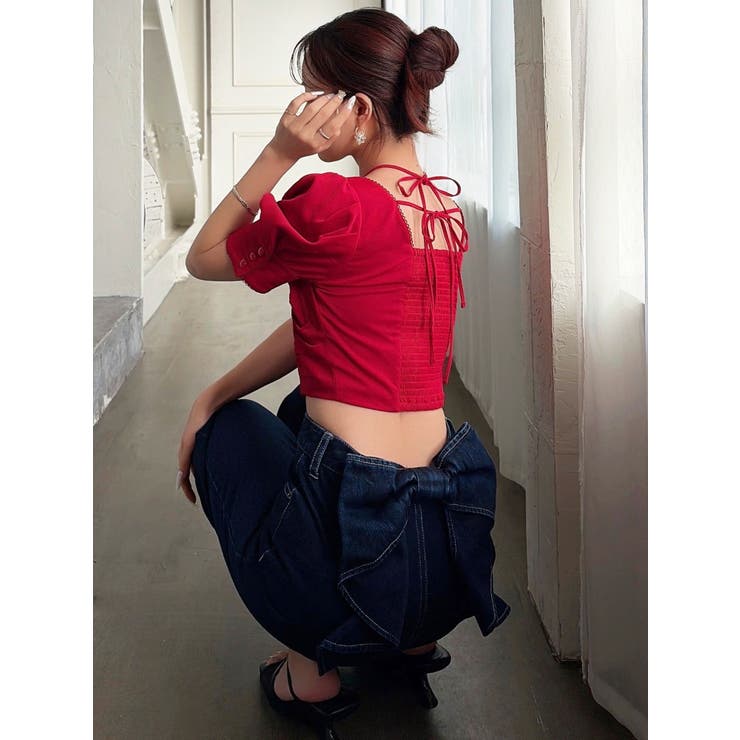 バックリボンデニムパンツ | RESEXXY | 詳細画像16 