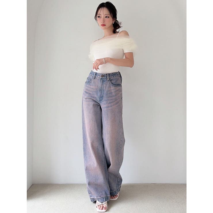 バックリボンデニムパンツ | RESEXXY | 詳細画像4 