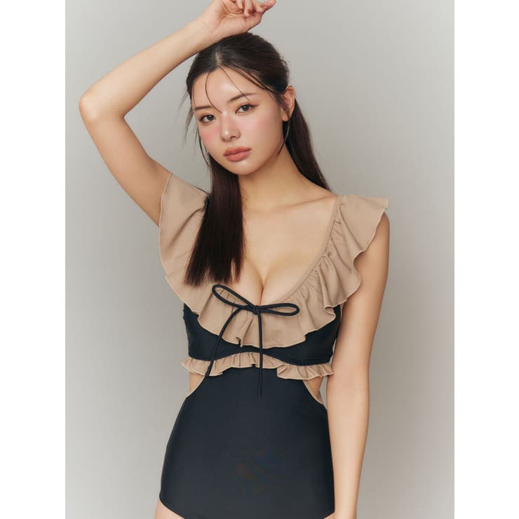 【swimwear】フリルデザインワンピース | RESEXXY | 詳細画像3 