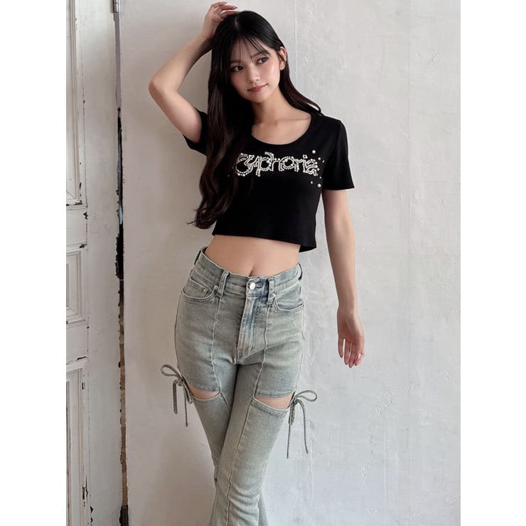 デコラティブクロップドTシャツ | RESEXXY | 詳細画像17 