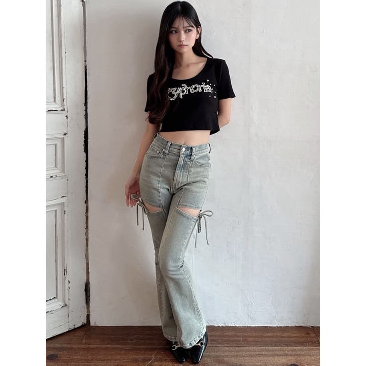 デコラティブクロップドTシャツ | RESEXXY | 詳細画像20 