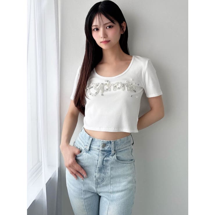 デコラティブクロップドTシャツ | RESEXXY | 詳細画像7 