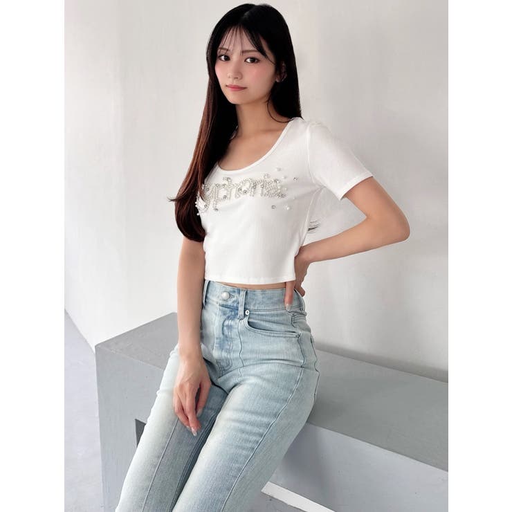 デコラティブクロップドTシャツ | RESEXXY | 詳細画像8 
