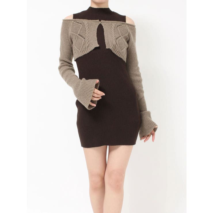 ケーブルカーデアンサンブルミニワンピース | RESEXXY | 詳細画像44 