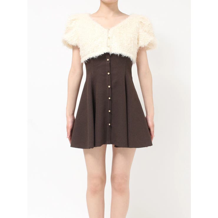 ブラッシュドドッキングフレアミニワンピース | RESEXXY | 詳細画像29 