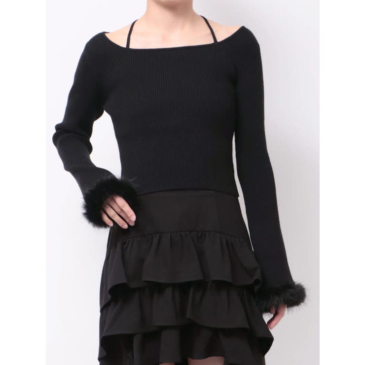フェイクファートリムニットトップス | RESEXXY | 詳細画像24 