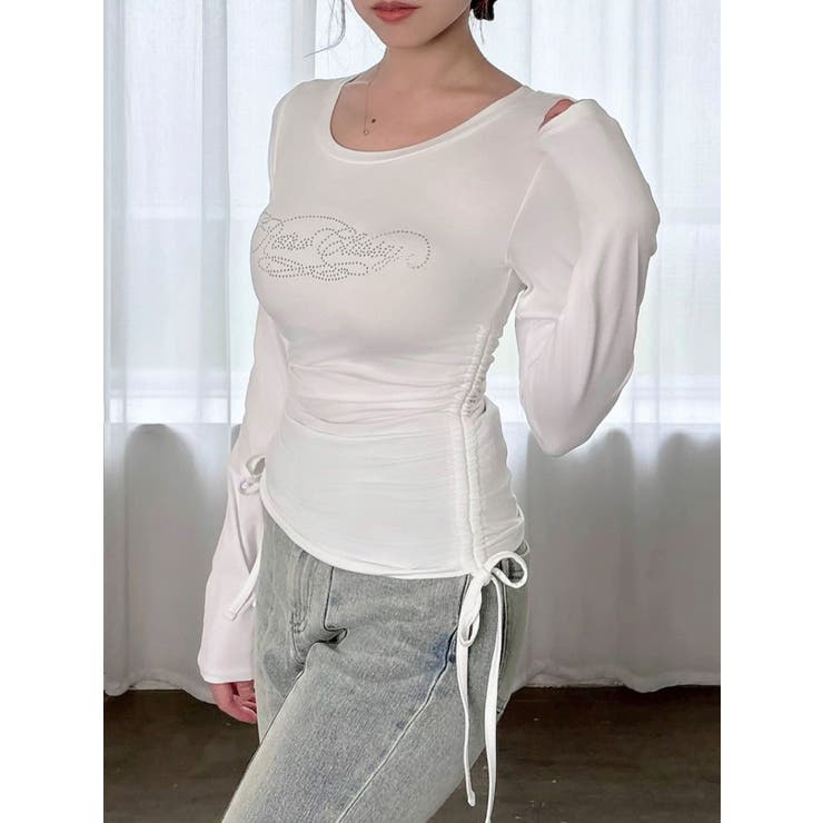 【骨格ストレート向け】サイドドロストロングTシャツ | RESEXXY | 詳細画像1 