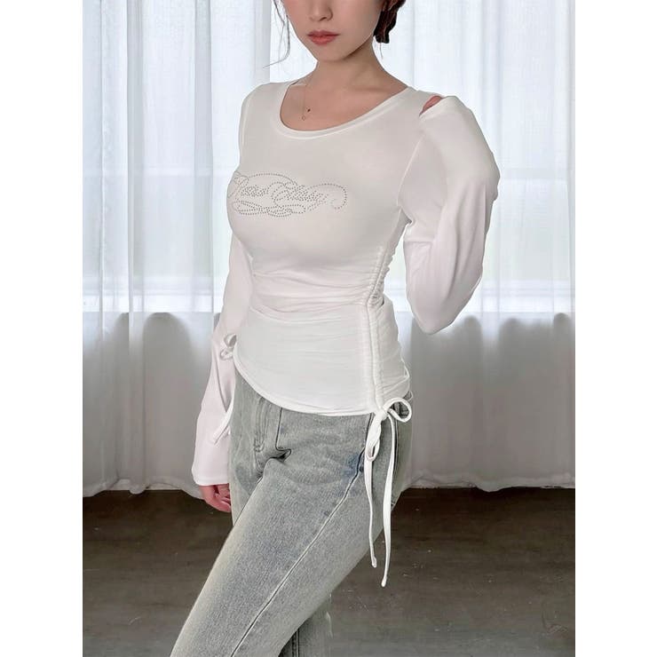 【骨格ストレート向け】サイドドロストロングTシャツ | RESEXXY | 詳細画像2 
