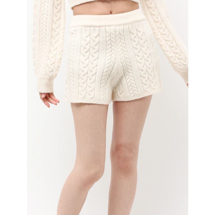 ケーブルニットショートパンツ【セットアップ着用可能】 | RESEXXY | 詳細画像32 